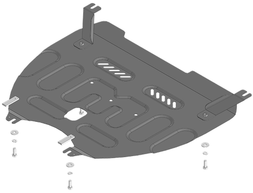 Защита картера Двигателя, КПП. 2 мм, Сталь. для Honda ZR-V 2022-н.в. MOTODOR.70806
