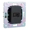 Розетка ROUND HDMI с/у титан KRANZ