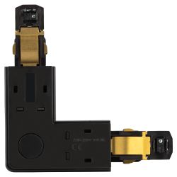 Коннектор питания ЭРА STR-30-B-CN-LI для трехфазного шинопровода угловой черный