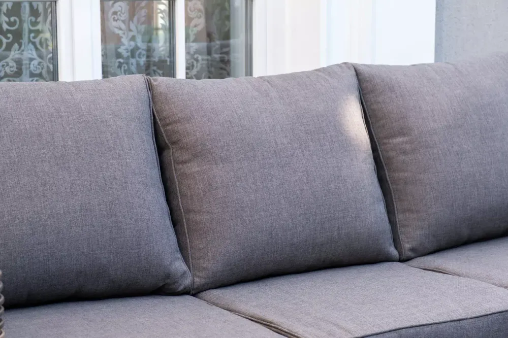 "Палермо" лаунж-зона из искусственного ротанга, цвет соломенный