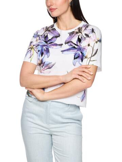 Marc Cain Футболка из хлопка с принтом