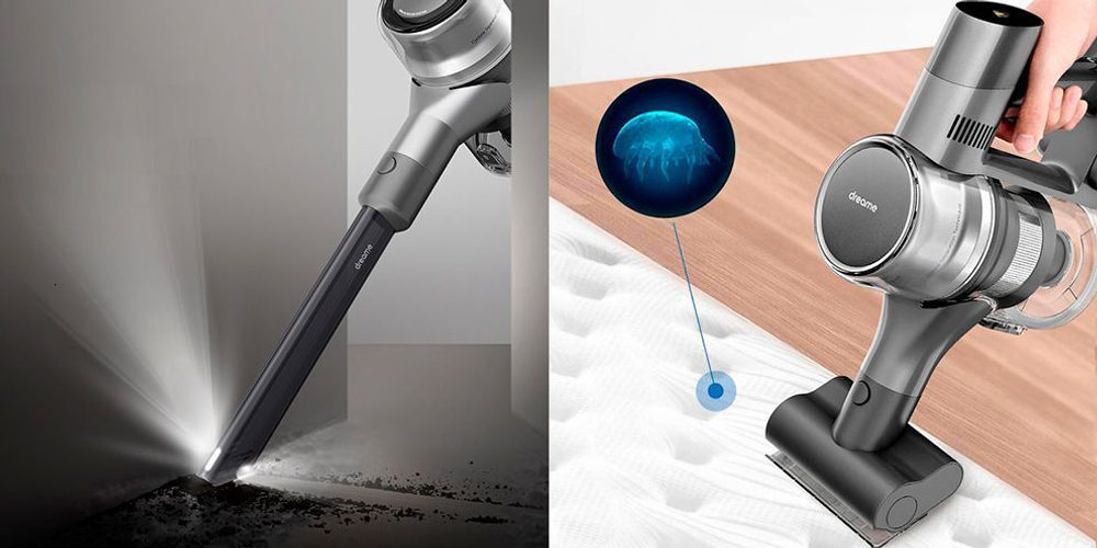 Беспроводной пылесос, вертикальный Dreame Cordless Vacuum Cleaner V12 серый(EU)