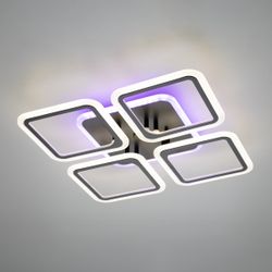 Citilux Марсель Смарт CL232A145E RGB Умная люстра Чёрная