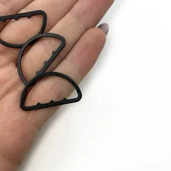 Полукольцо для бретели черное 25 мм, Arta-F