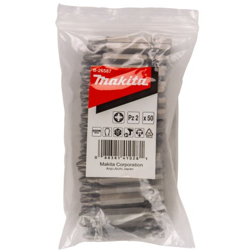 Бита Makita E-form (MZ) PZ2-50 мм 50 шт   B-26587