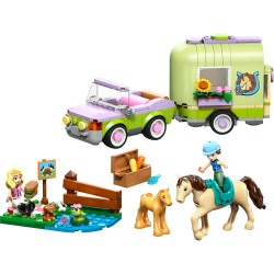 Конструктор LEGO Friends 42695 Прицеп с лошадью и жеребёнком — фото 3