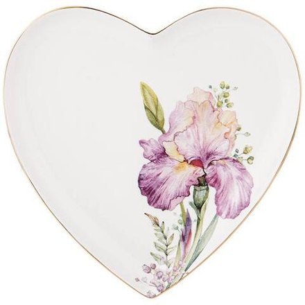 ТАРЕЛКА LEFARD "IRISES" СЕРДЦЕ 21,5*2 СМ (КОР=48ШТ.)