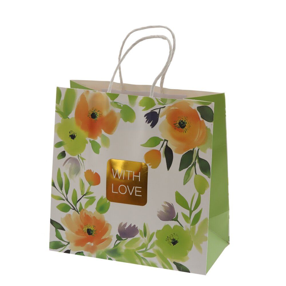 GAEM Пакет подарочный S (бумага 210г/м2, блок 12шт), L20 W10 H20 см, 4в.