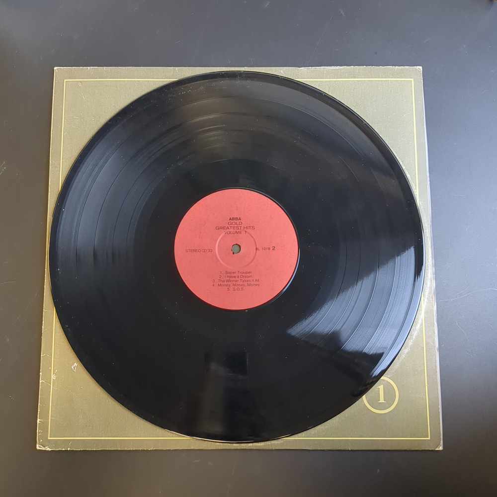 LP ABBA - Gold Greatest Hits Volume 1. Виниловая пластинка 12 дюймов