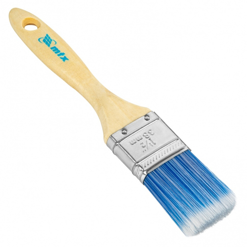 83070 Кисть плоская "Евро" 1.5", искусственная щетина 38мм, деревянная ручка  MTX