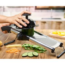 Мандолина (Овощерезка) V-BLADE, 5 насадок с держателем 33,5*13 см h14,5 см P.L. - Proff Chef Line