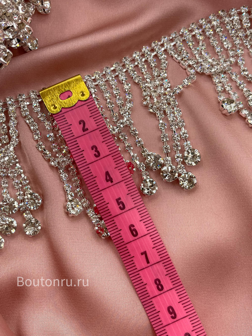 Бахрома стразы градация 5-5,5 см