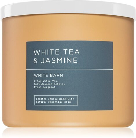 Bath & Body Works White Tea & Jasmine - ароматическая свеча /   411  g  / GTIN 667557683676