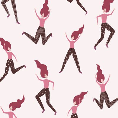 девушка в движении