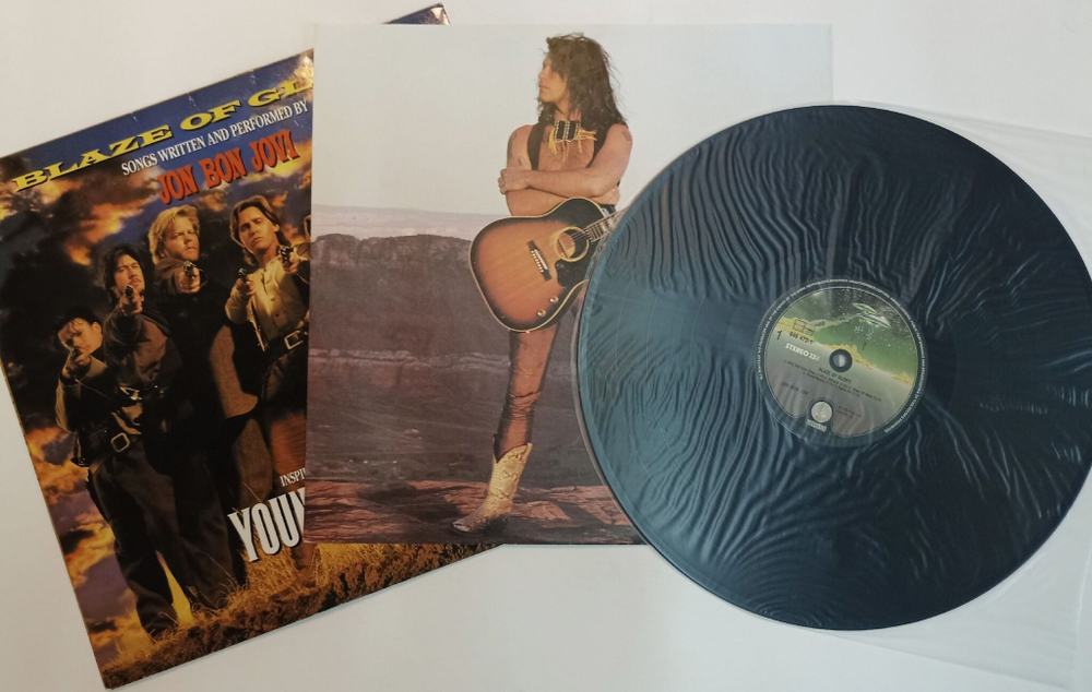 Винтажная виниловая пластинка LP Jon Bon Jovi Blaze Of Glory (Germany 1990)
