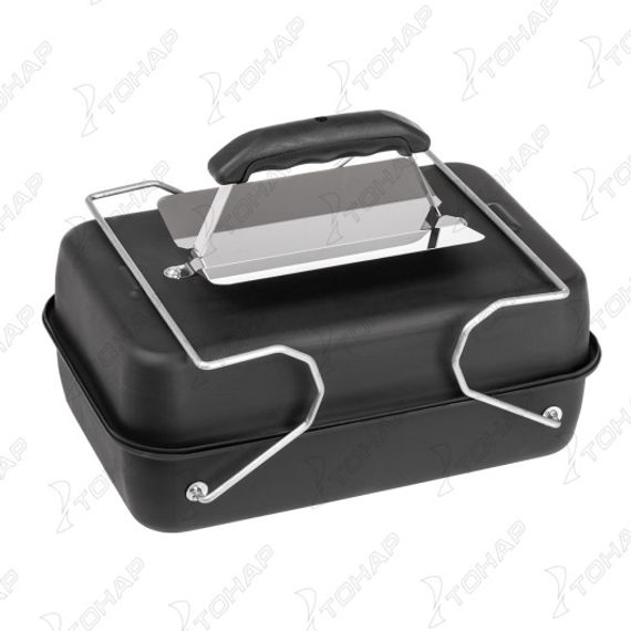 Коптильня с фиксаторами крышки, ст.1мм, термостойкое покрытие (T-HS-KP-02M) Helios (произв-во Тонар)