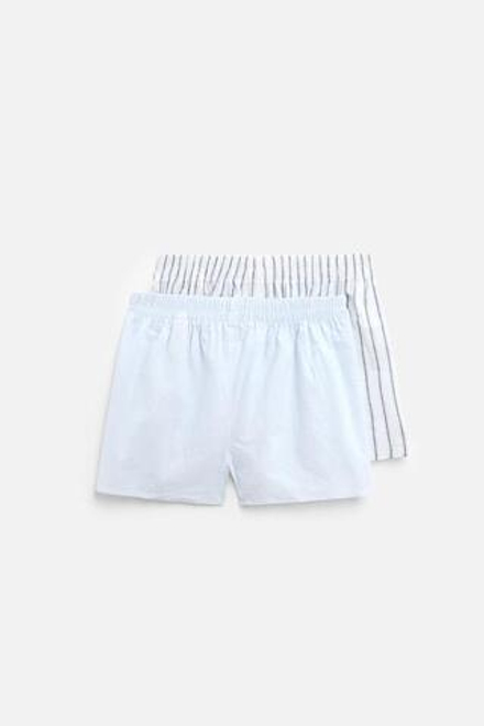 ZARA НАБОР ИЗ ДВУХ ТРУСОВ-БОКСЕРОВ ИЗ ПОПЛИНА В КОНТРАСТНУЮ ПОЛОСКУ, РАЗНОЦВЕТНЫЙ