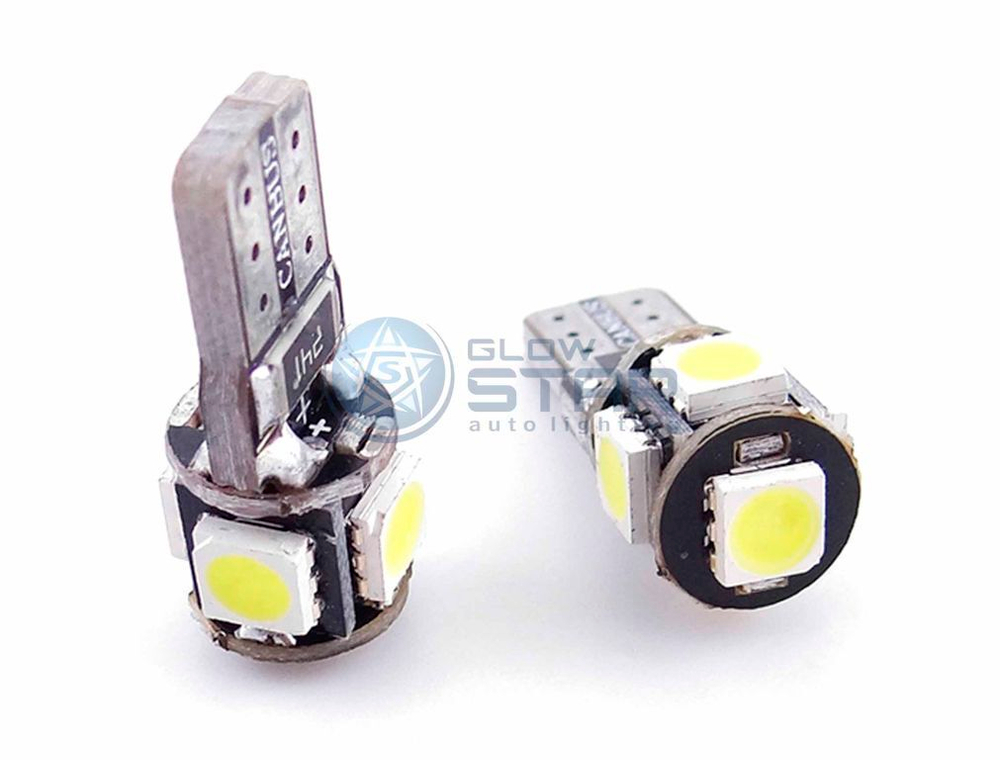 Светодиодная лампа T10-5050-5SMD Canbus, 1шт