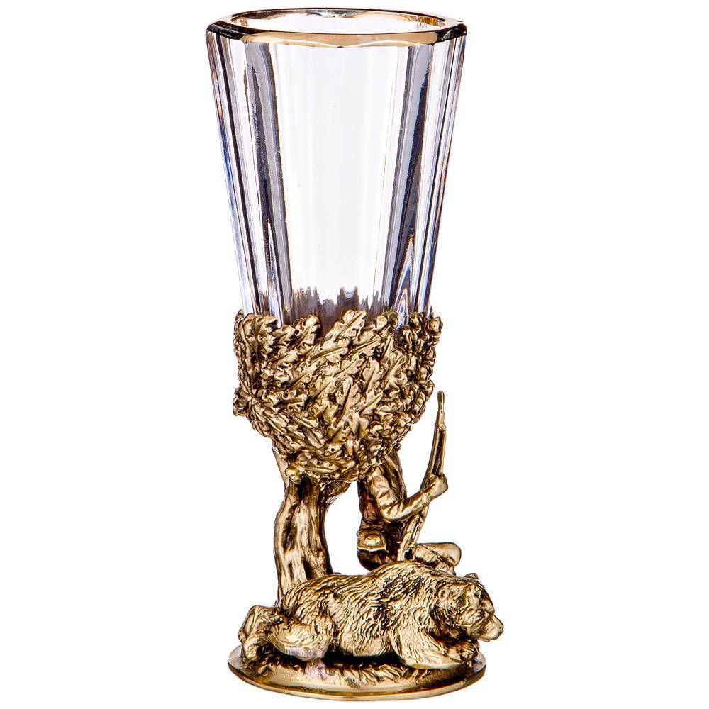 НАБОР ИЗ 2-Х ЛАФИТНИКОВ ДЛЯ ВОДКИ "ОХОТА" 50 МЛ (КОР=1НАБОР.)