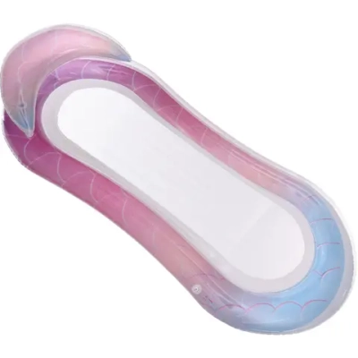 Надувной матрас-шезлонг для плавания Релакс Y-004, 160*85 см, сетчатое дно