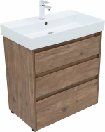 Тумба с раковиной Aquanet Nova Lite 302474 75 дуб рустикальный