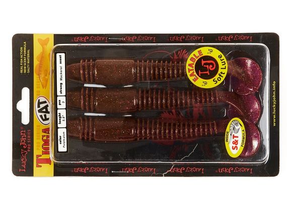 Виброхвосты съедобные LJ Pro Series TIOGA FAT 5.8in (14,7 см), цв. S13, 3 шт.