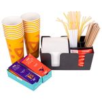 Подставка органайзер барный (шесть отделений) для салфеток, сахара, размешивателей, зубочисток, трубочек, ложечек, LAIMA, 608100