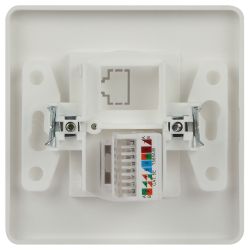Розетка Intro Style 7-303-01 информационная RJ45, СУ, белый