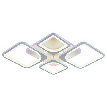 Потолочный светодиодный светильник 8057/2+2 WHT 112W+8W RGB белый Profit Light