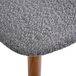 Стул Bradex Home Lucas тёмно-серый букле с ножками цвета орех