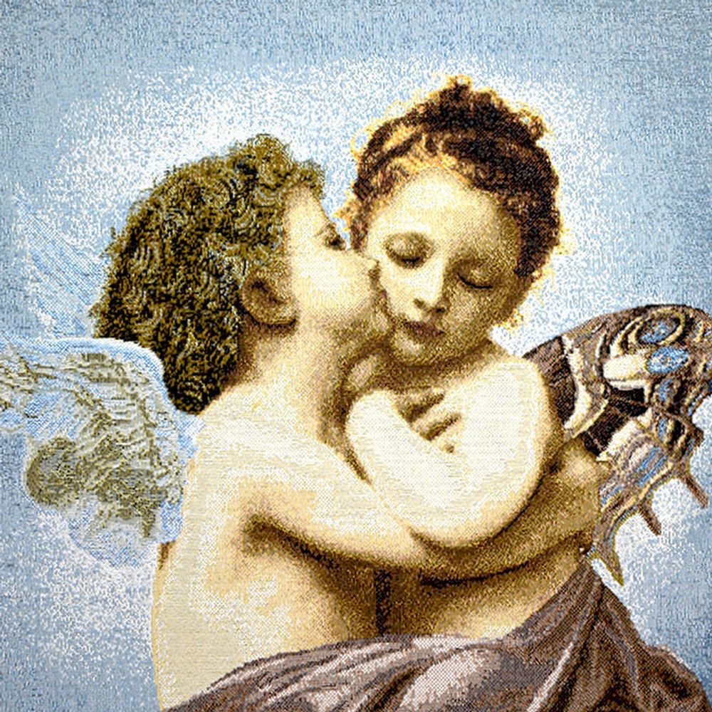 Гобеленовая картина "D. АМУРЫ" в багетной раме, Россия.