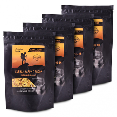 Курица карри с рисом, сублимрованная (100 гр.) (Здоровая Еда) 4 шт