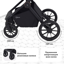 Детская коляска Rant Falcon Neo 3 в 1 с автокреслом Evomax Grey Graphite