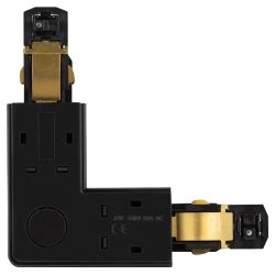 Коннектор питания ЭРА STR-30-B-CN-LE для трехфазного шинопровода угловой черный