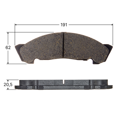 Колодки тормозные дисковые Avantech передние (противоскрипная пластина в компл.) AV986