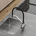 Смеситель для кухни Sancos Loro с гибким изливом, цвет хром/черный, арт. SC4007CH