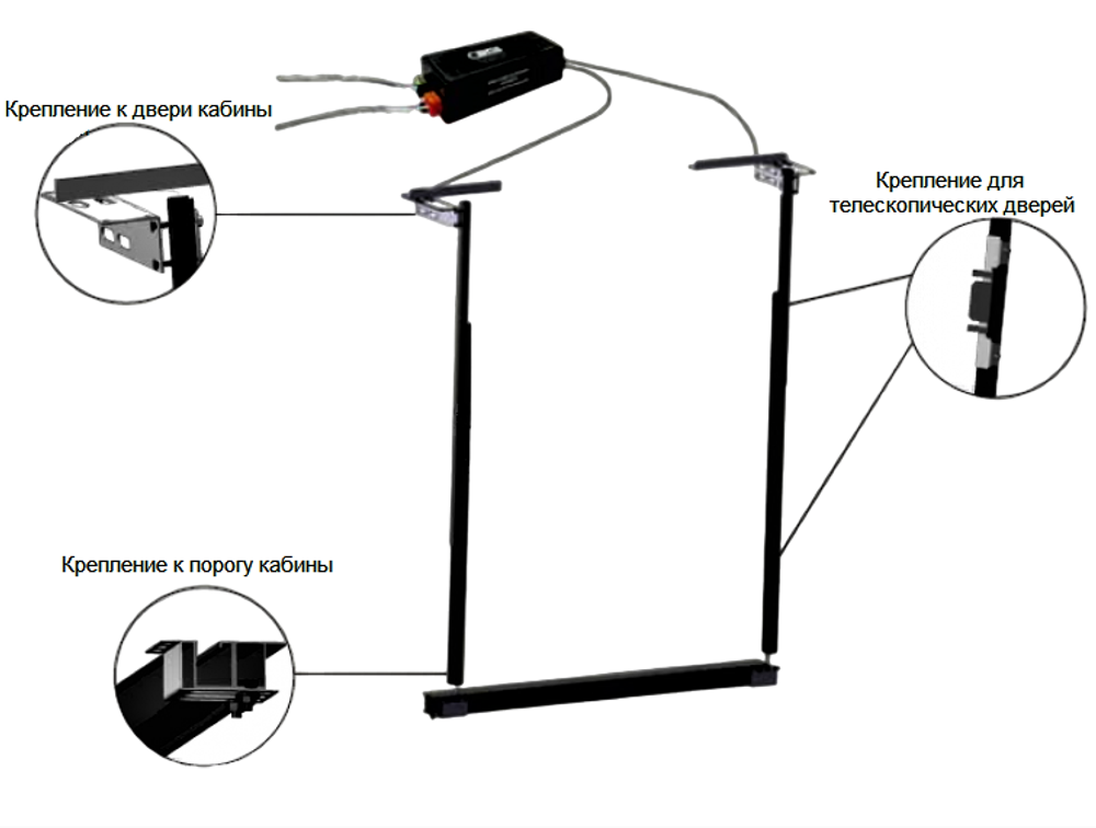 Монтажный комплект для фотобарьеров DT32 CENTA