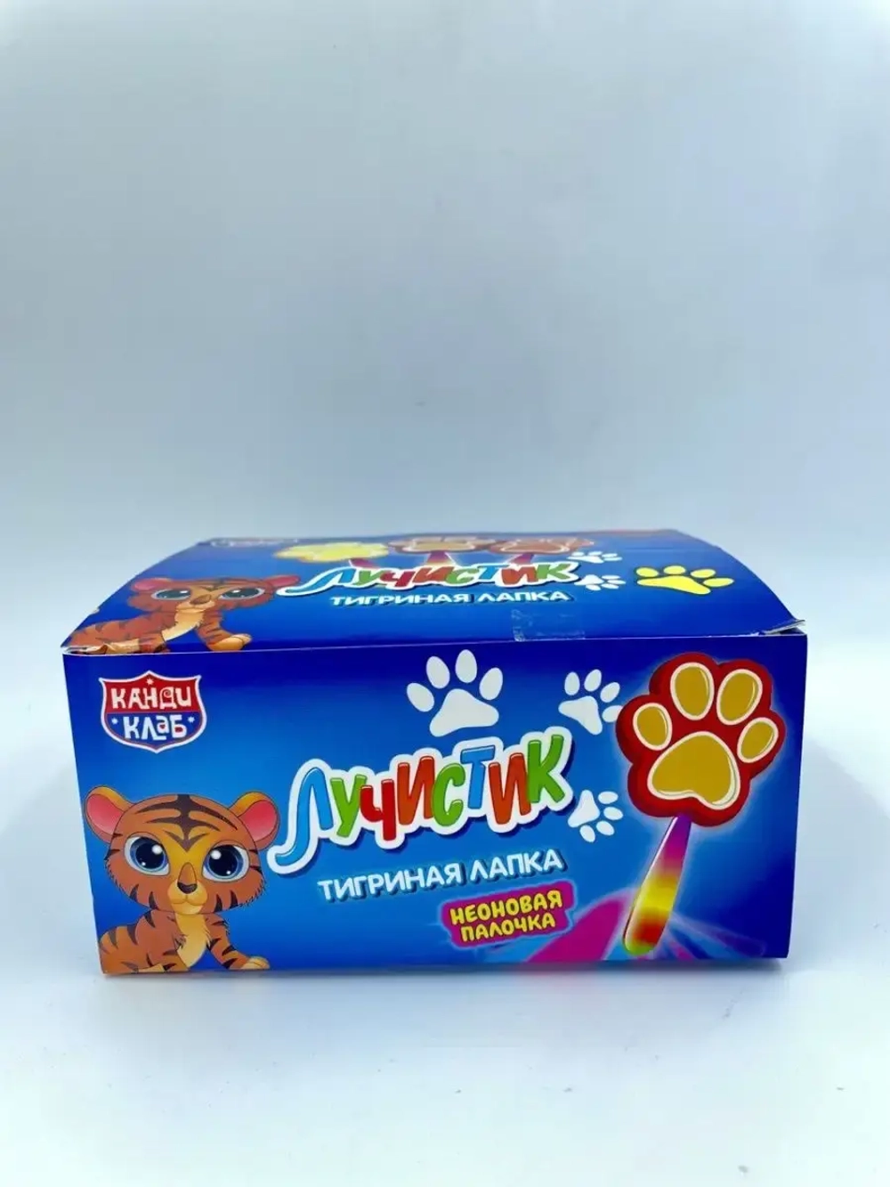 Карамель на светящейся палочке Лучистик Тигриная Лапка, 30шт