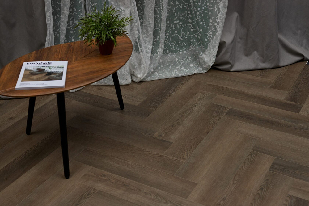 Кварц-винил SPC Steinholz Herringbone 4,5 мм Вельс 1.14688 м2