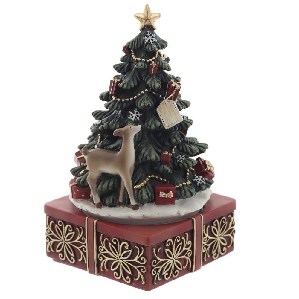 GAEM Фигурка декоративная "Рождество" (мех.завод, муз, движ), L10 W10 H18,5 см