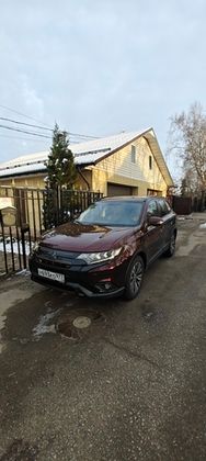 Mitsubishi Outlander 3 оклейка в пленку цветной полиуретан Carbins PPF Black Rose SP-17 смена цвета и антигравийная защита кузова!