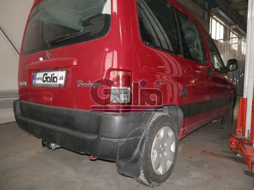 Фаркоп оцинкованный Galia C043A для Citroen Berlingo I 1996-2008, Berlingo First 2008-, Peugeot Partner I 1996-2008, Partner Origin 2008-(паспорт и сертификат в комплекте)(без электрики)