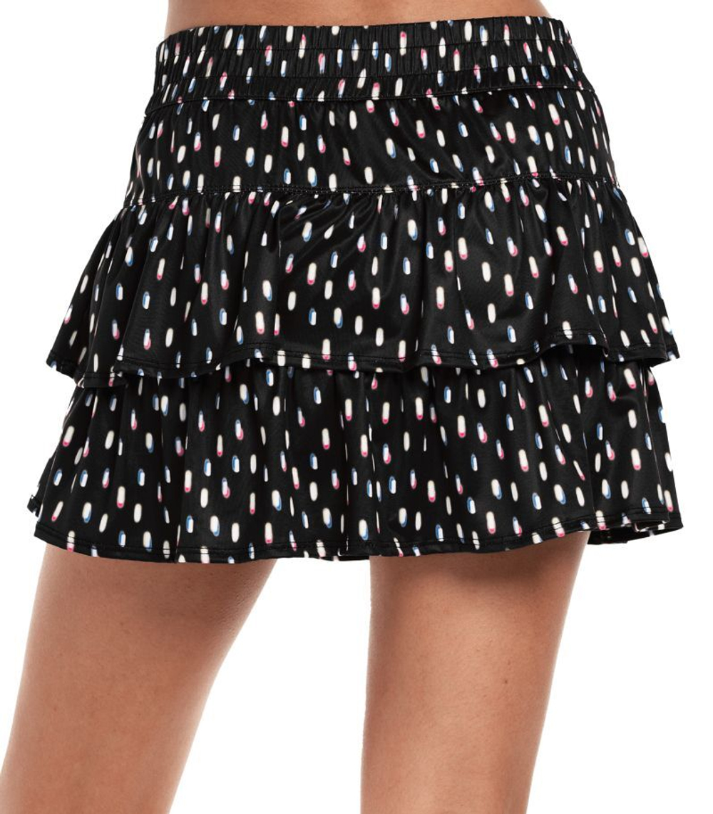 Теннисная юбка Lucky in Love Neon Lights Let It Glow High Waist Skirt - black