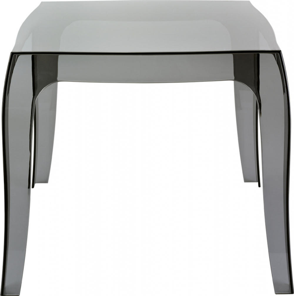 Столик прозрачный журнальный Siesta Contract Queen, черный