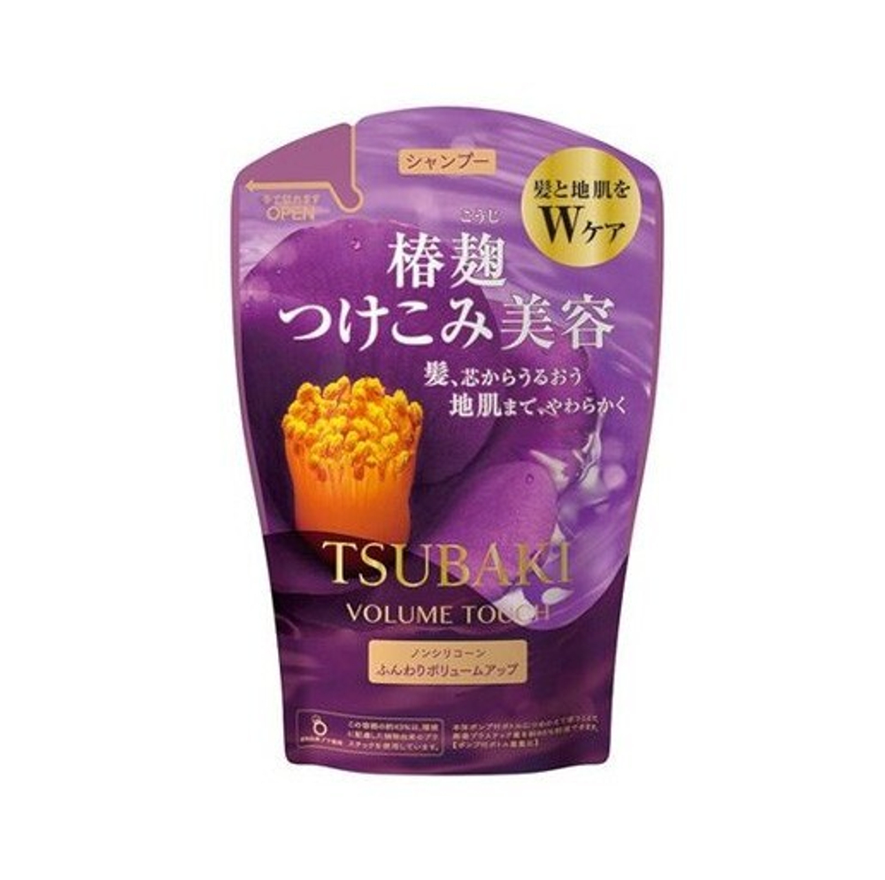 "Shiseido Tsubaki" Кондиционер для придания объёма волосам с экстрактом камелии, 380 мл