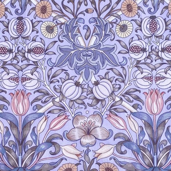 У. МОРРИС, цв. сиреневый, 100% хлопок Handmade Fabrics 1