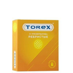 Презервативы TOREX латексные ребристые (3 шт/уп)
