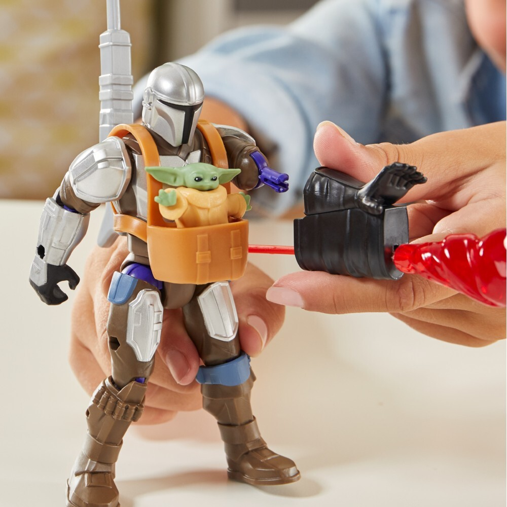 Hasbro Star Wars MixMashers - фигурка MANDO 12 см и GROGU + аксессуары G0300