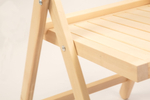 Складной стул Zip-mebel Даччи натур неокрашенный шлифованный