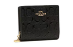 COACH Snap Wallet Leather Card Holder, Wallet Women"s Black